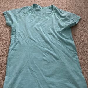 Lululemon shirt. Aqua. Fair condition